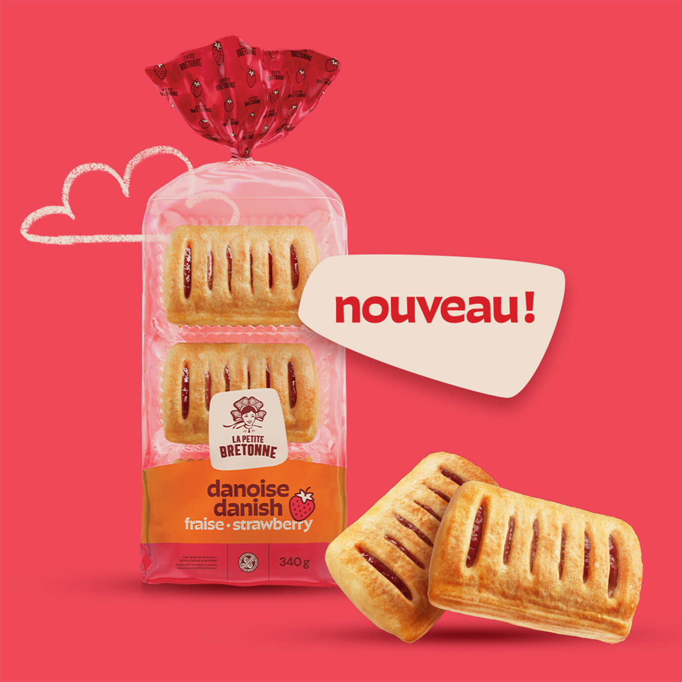 Danish Strawberry & Cheese